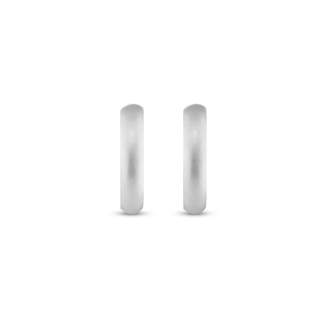 Medium Dome Hoop Earrings