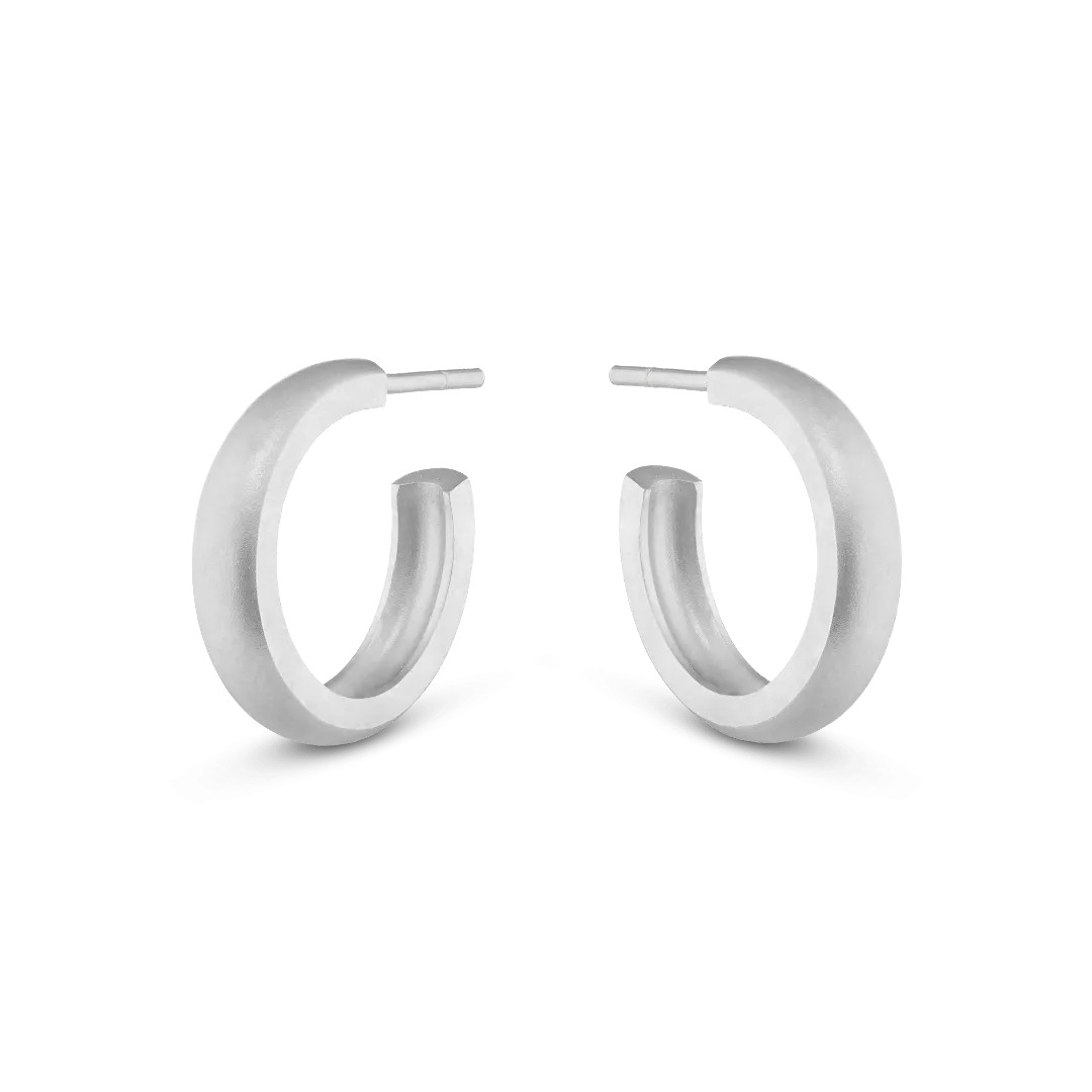 Medium Dome Hoop Earrings
