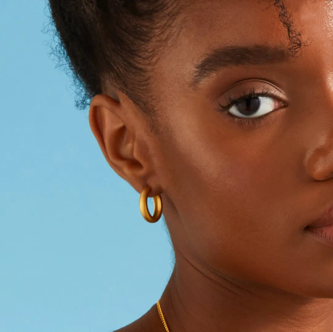 Medium Dome Hoop Earrings