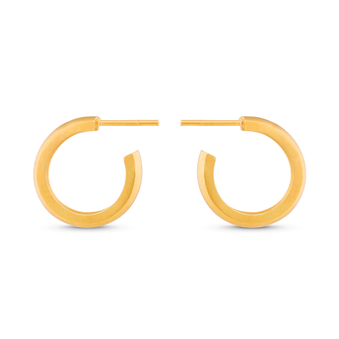 Medium Dome Hoop Earrings