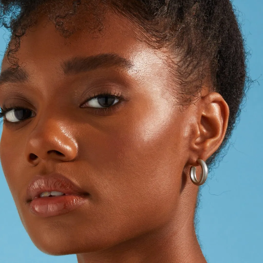 Medium Dome Hoop Earrings