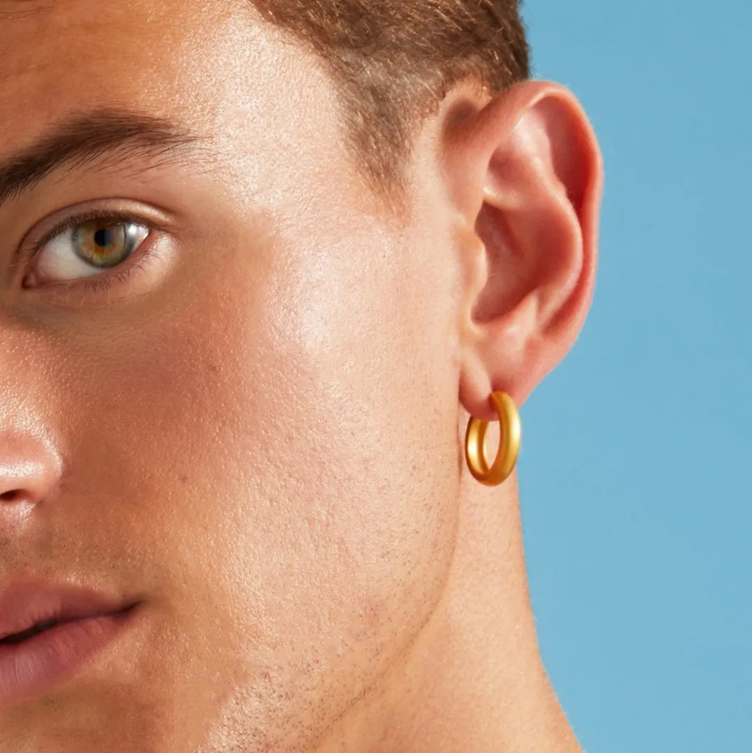Medium Dome Hoop Earrings