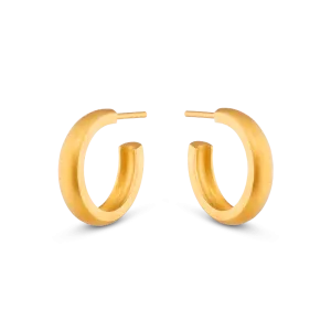 Medium Dome Hoop Earrings