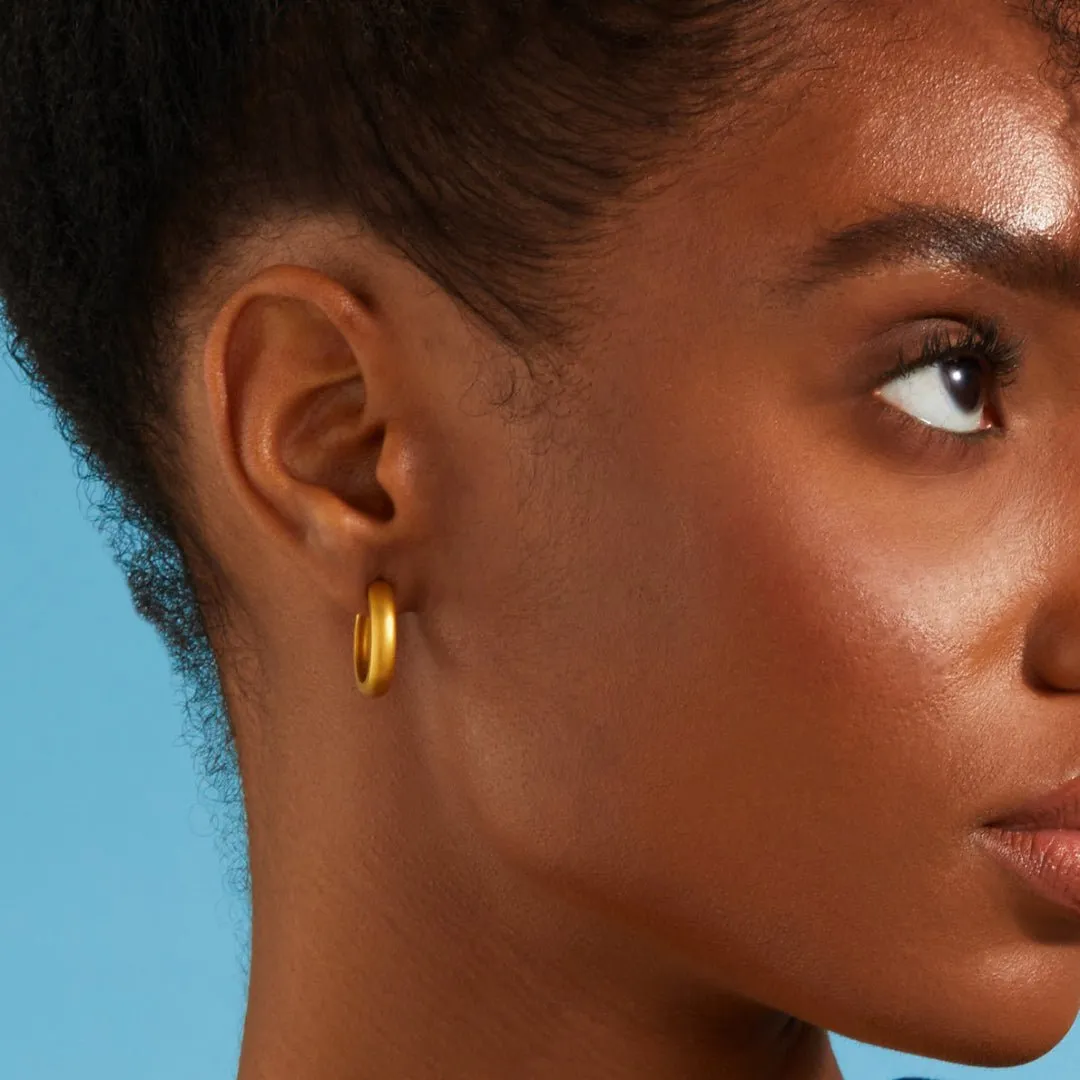 Medium Dome Hoop Earrings