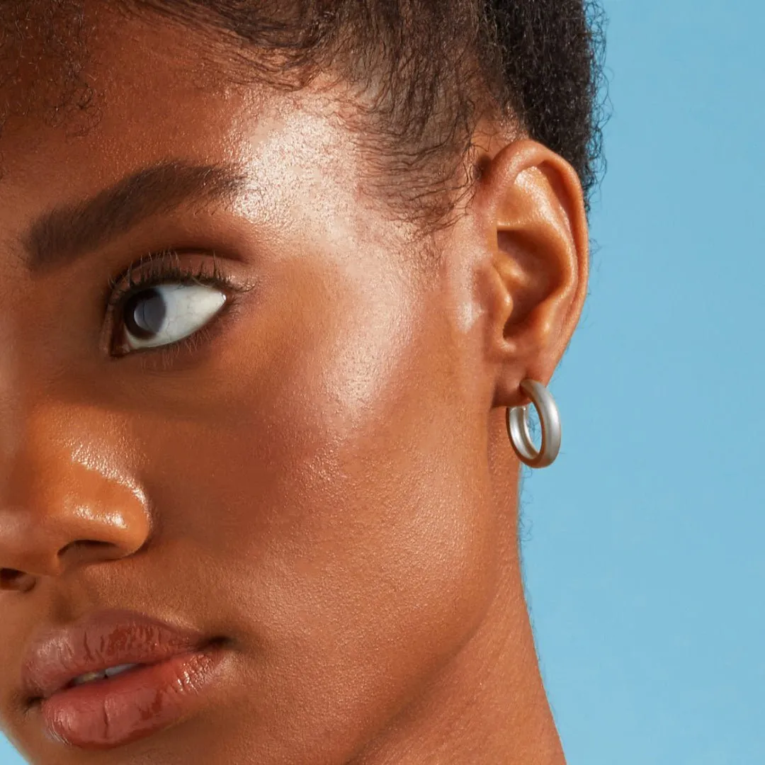 Medium Dome Hoop Earrings