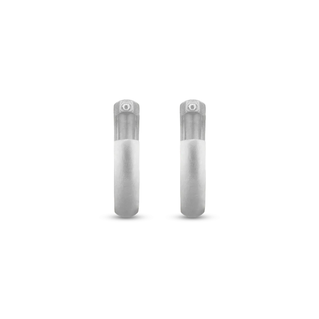 Medium Dome Hoop Earrings