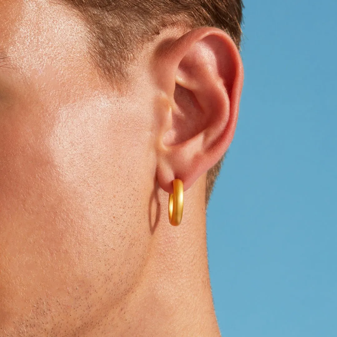 Medium Dome Hoop Earrings