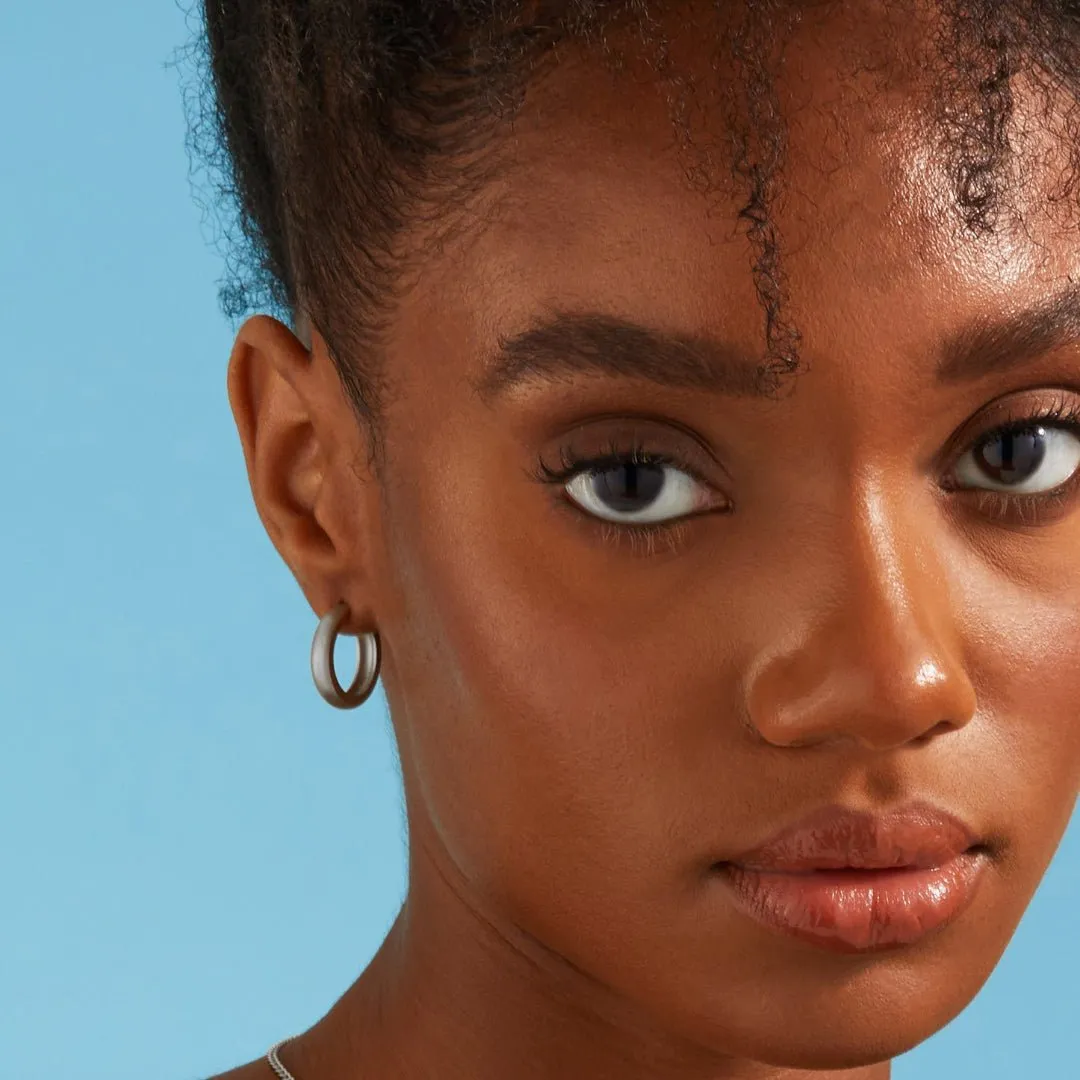 Medium Dome Hoop Earrings