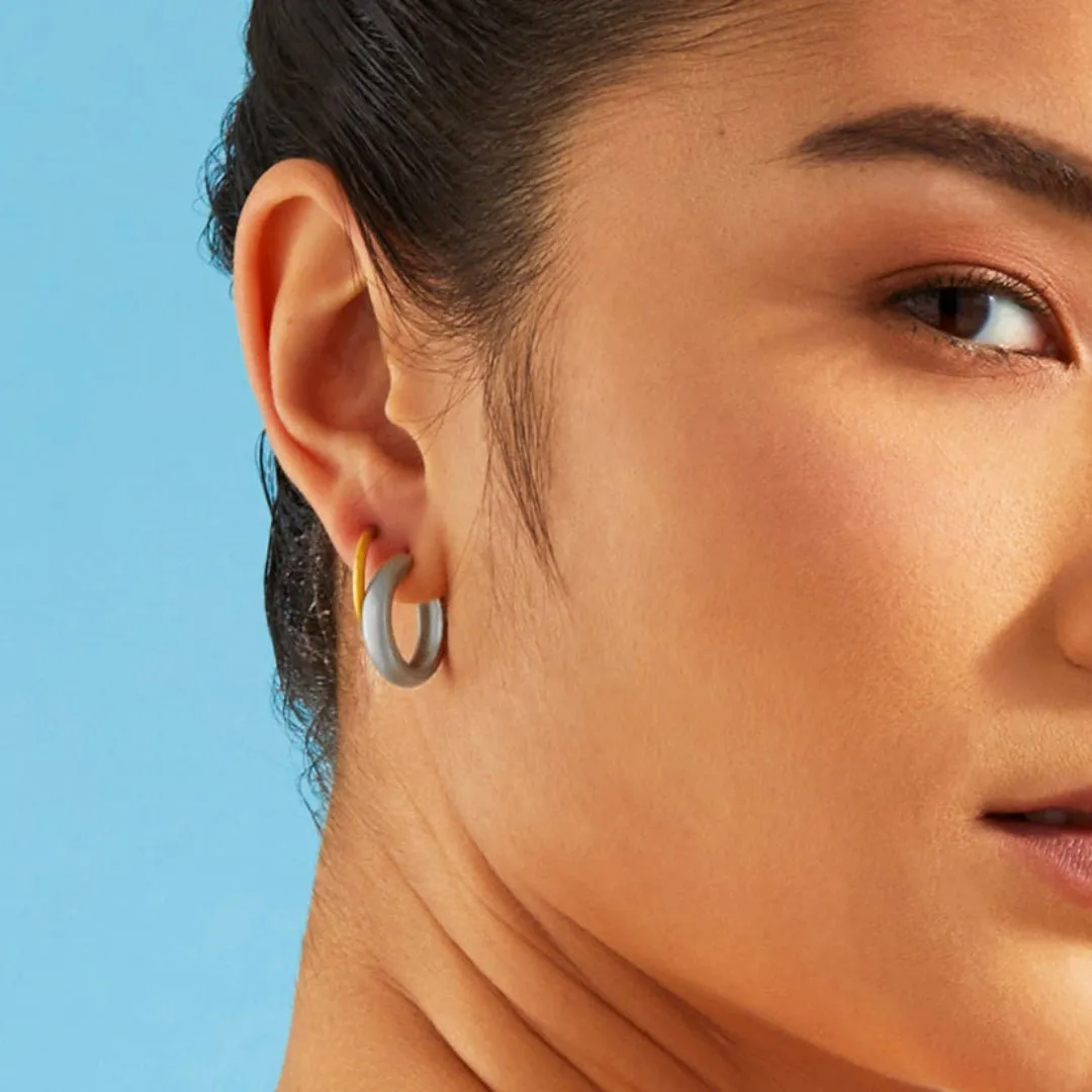 Medium Dome Hoop Earrings