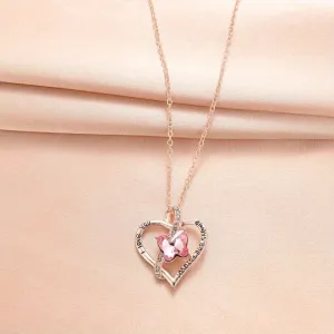 Men's Heart Pendant Necklace Delicate Heart Shaped Necklace