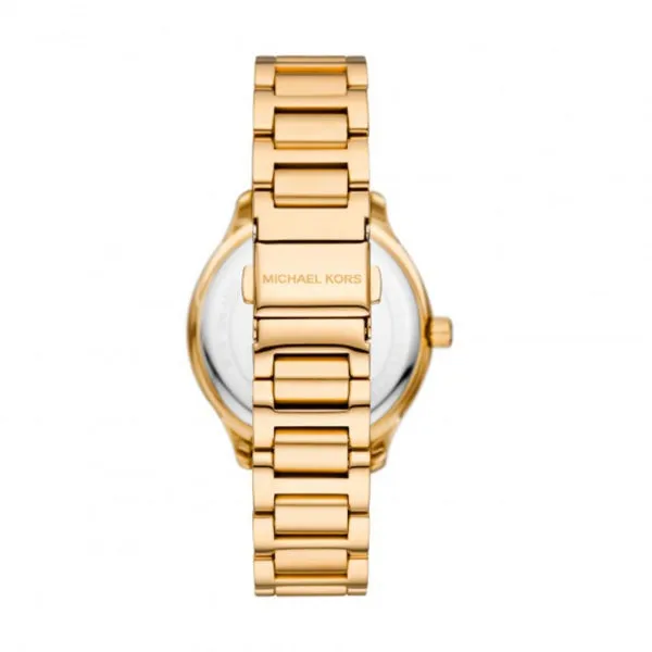 Michael Kors Sage Gold Stainless Steel Mother Of Pearl Dial Quartz Watch for Ladies - MK4805