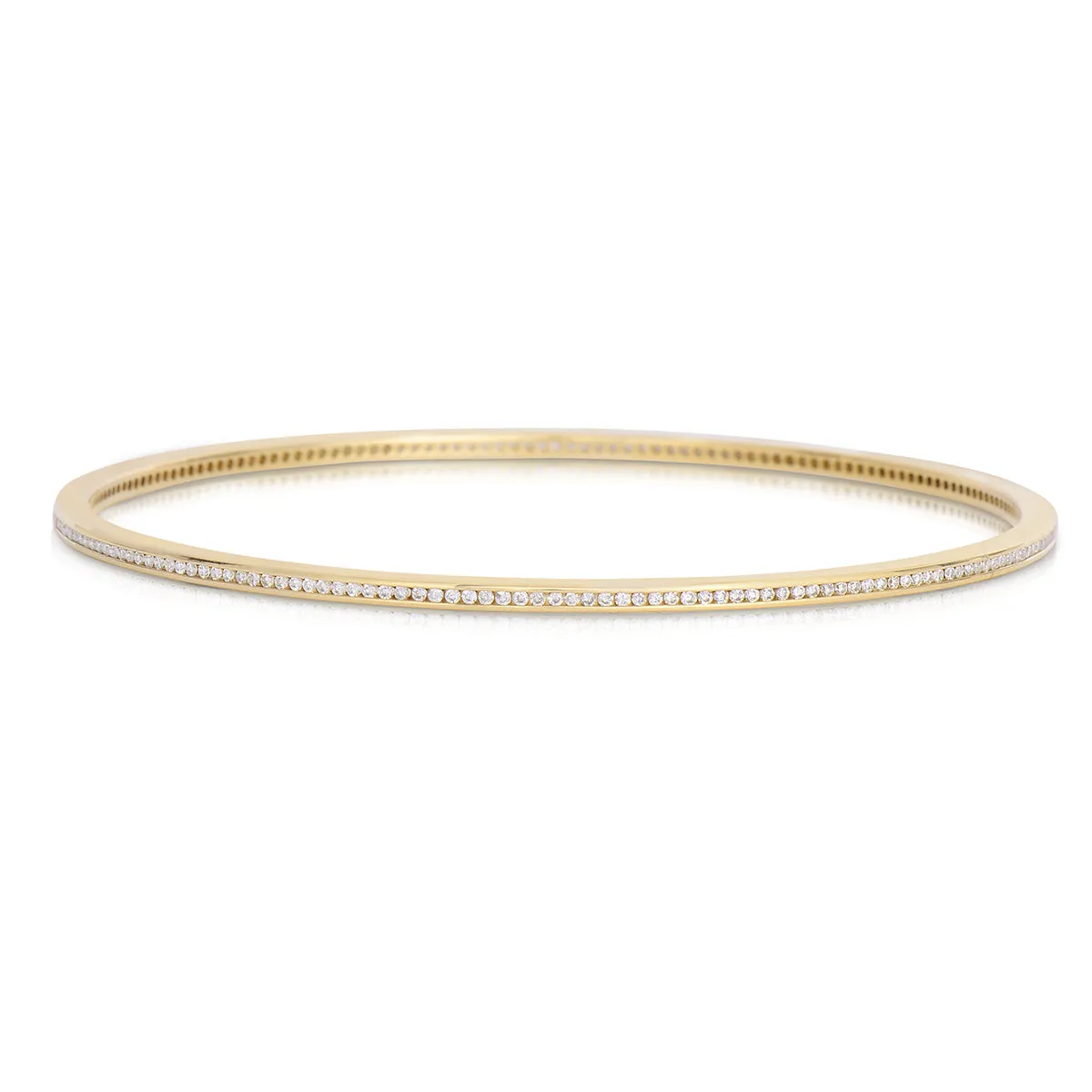 Michael Werdiger Yellow Gold Diamond Bangle
