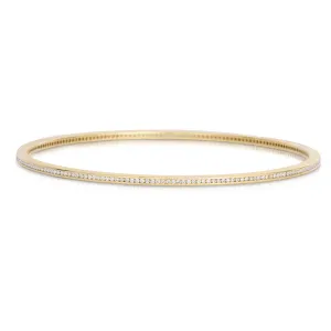 Michael Werdiger Yellow Gold Diamond Bangle