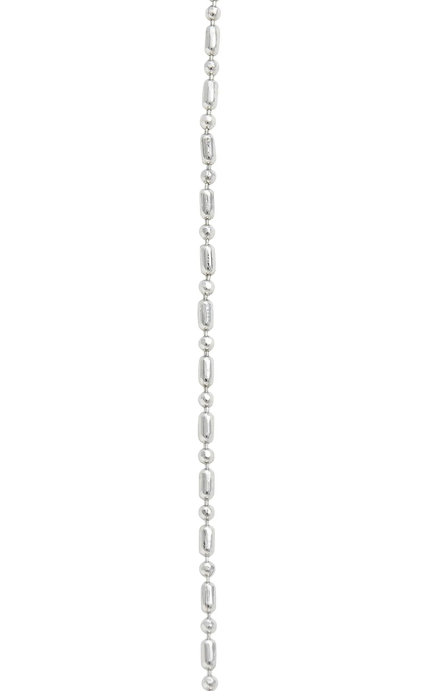 Mid-Century 1.05 CTW Diamond Platinum Vintage Heart Pendant Necklace