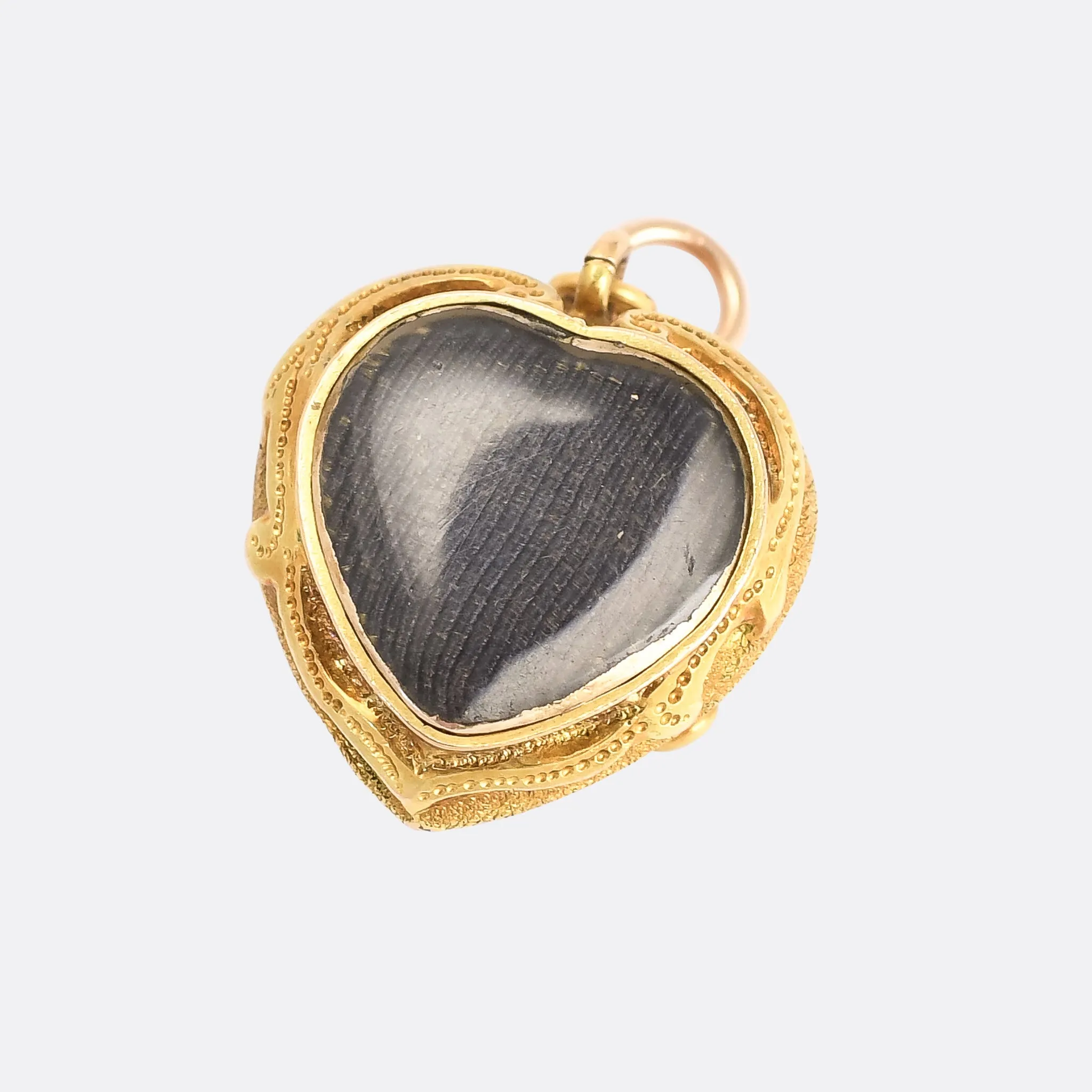 Mid-Victorian Turquoise Heart Locket