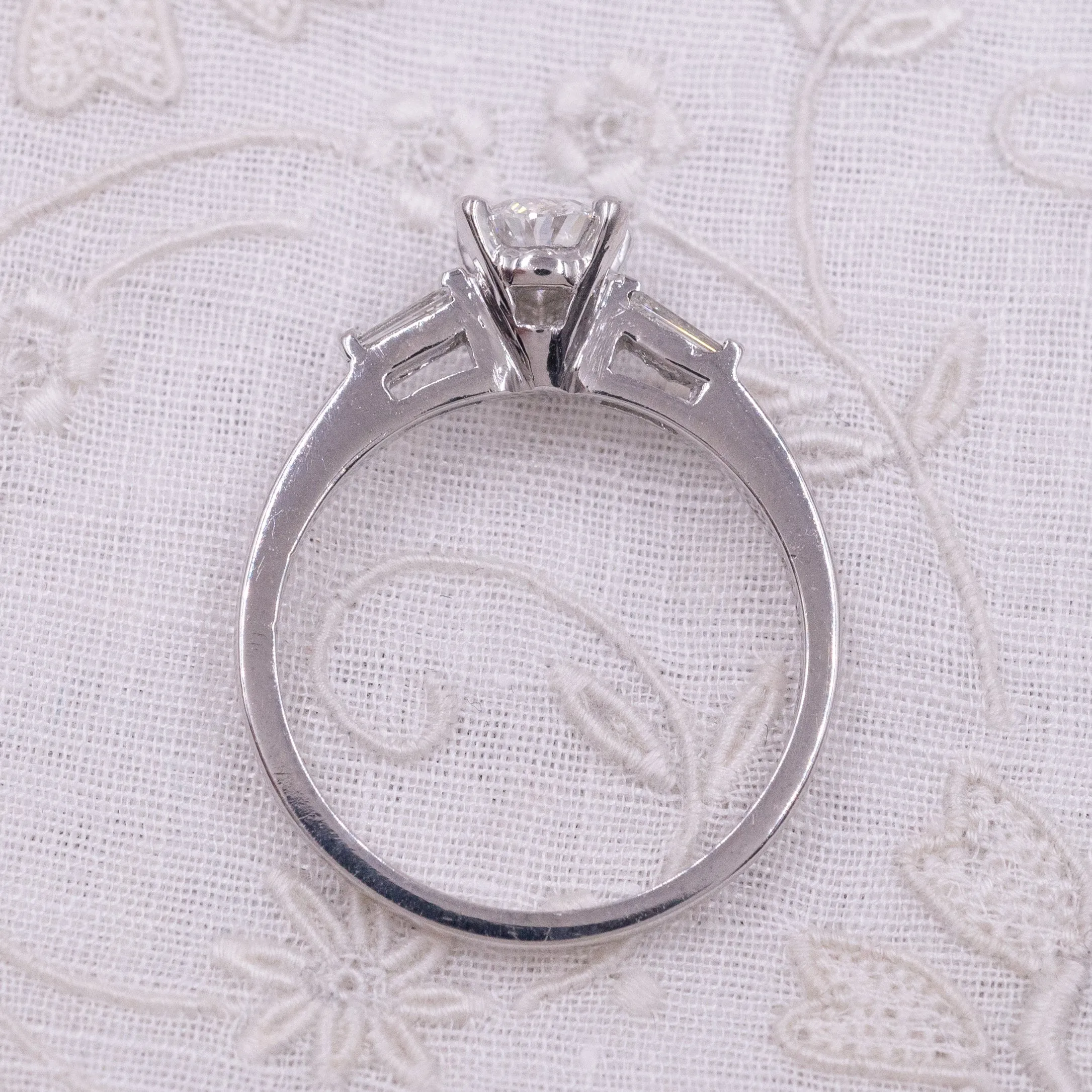 Midcentury .57 Carat Pear-Cut Diamond Ring
