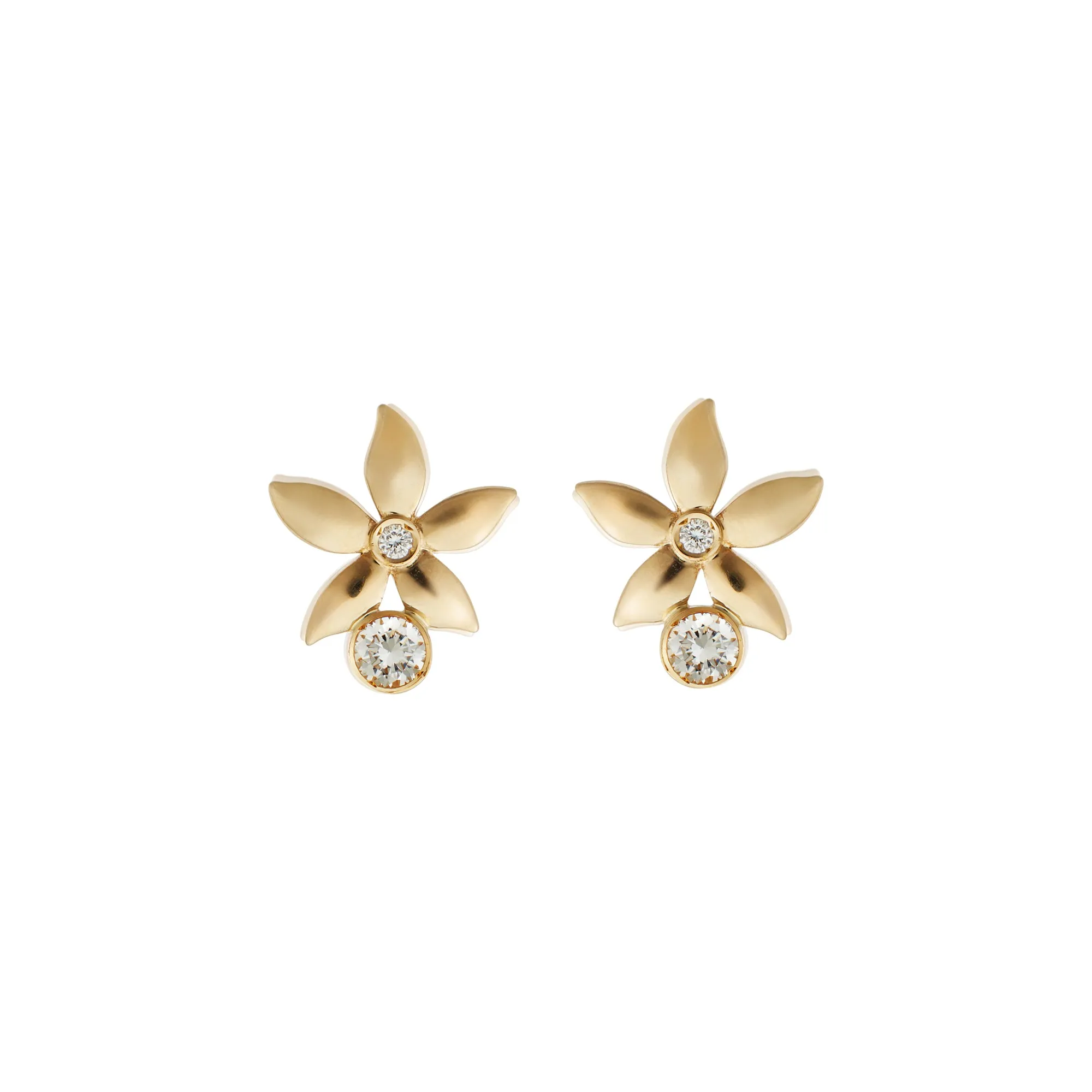 Mini Diamond Bloom Studs Y-D