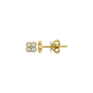 Mini Diamond Clover Studs