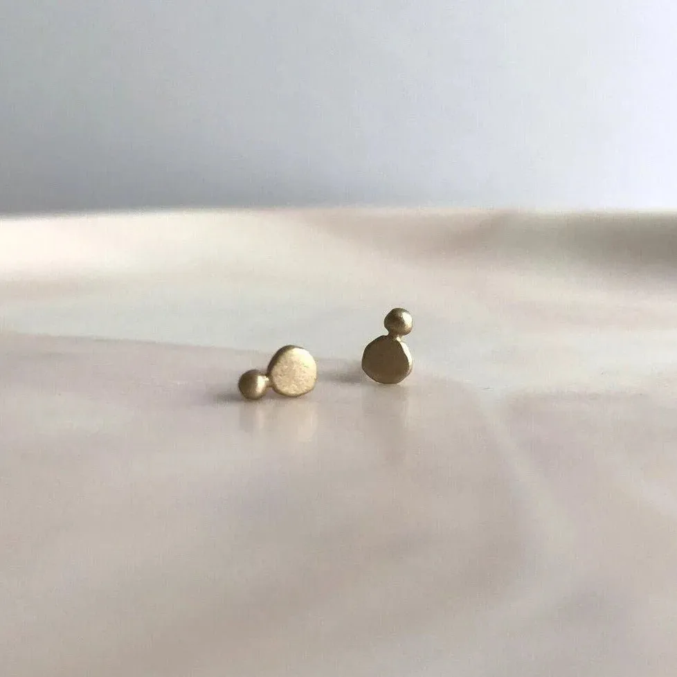 Mini Granule   Hammered Granule Stud