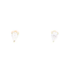 Mini Pear Diamond Stud
