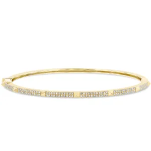 Mini Spike Diamond  Bangle