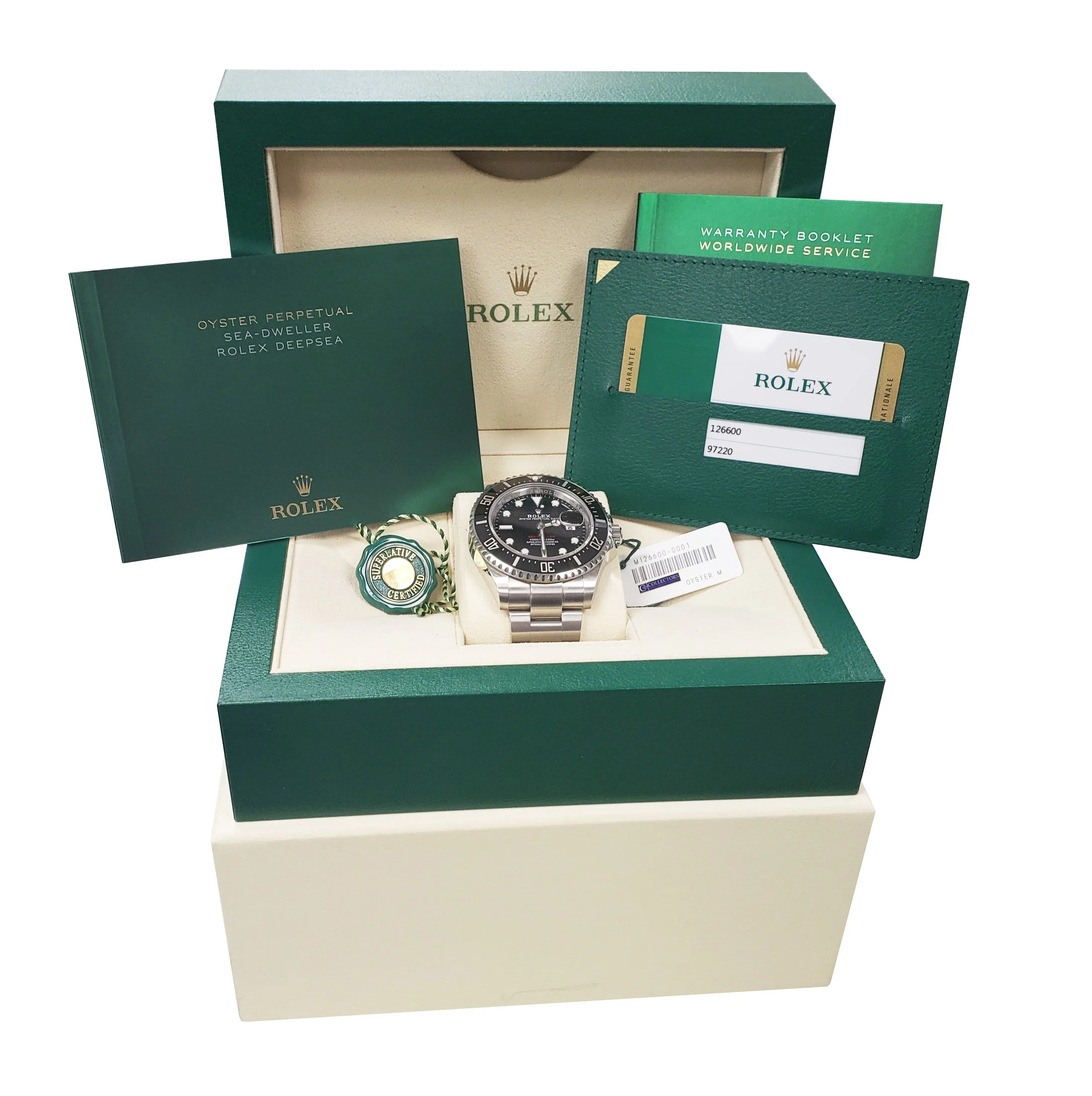 MINT 2018 Rolex Red Sea-Dweller 43mm Mark II 50th Anniversary Steel 126600 Watch