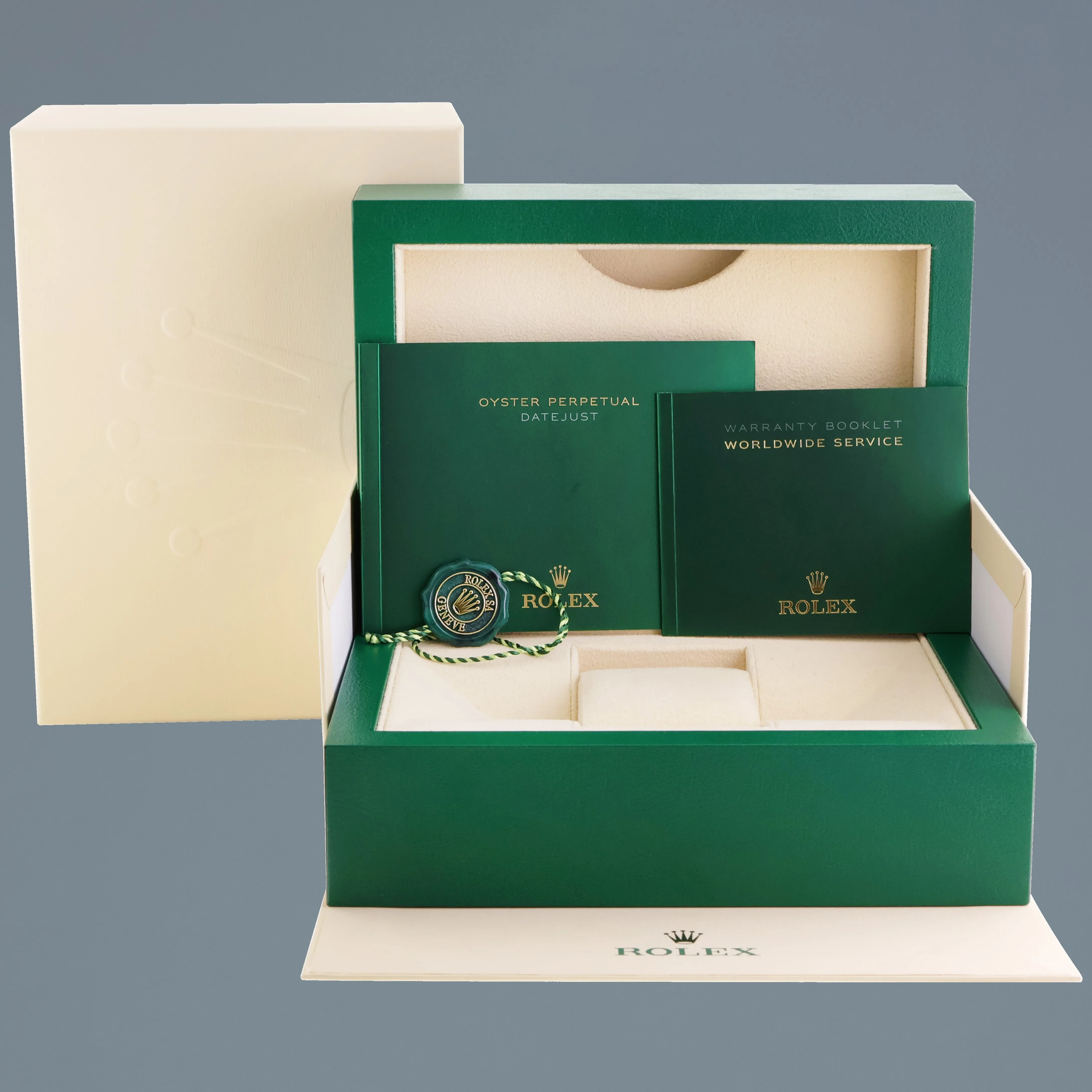 MINT 2019 Rolex DateJust 41 126301 Brown 18k Everose Gold Two-Tone Oyster Watch Box