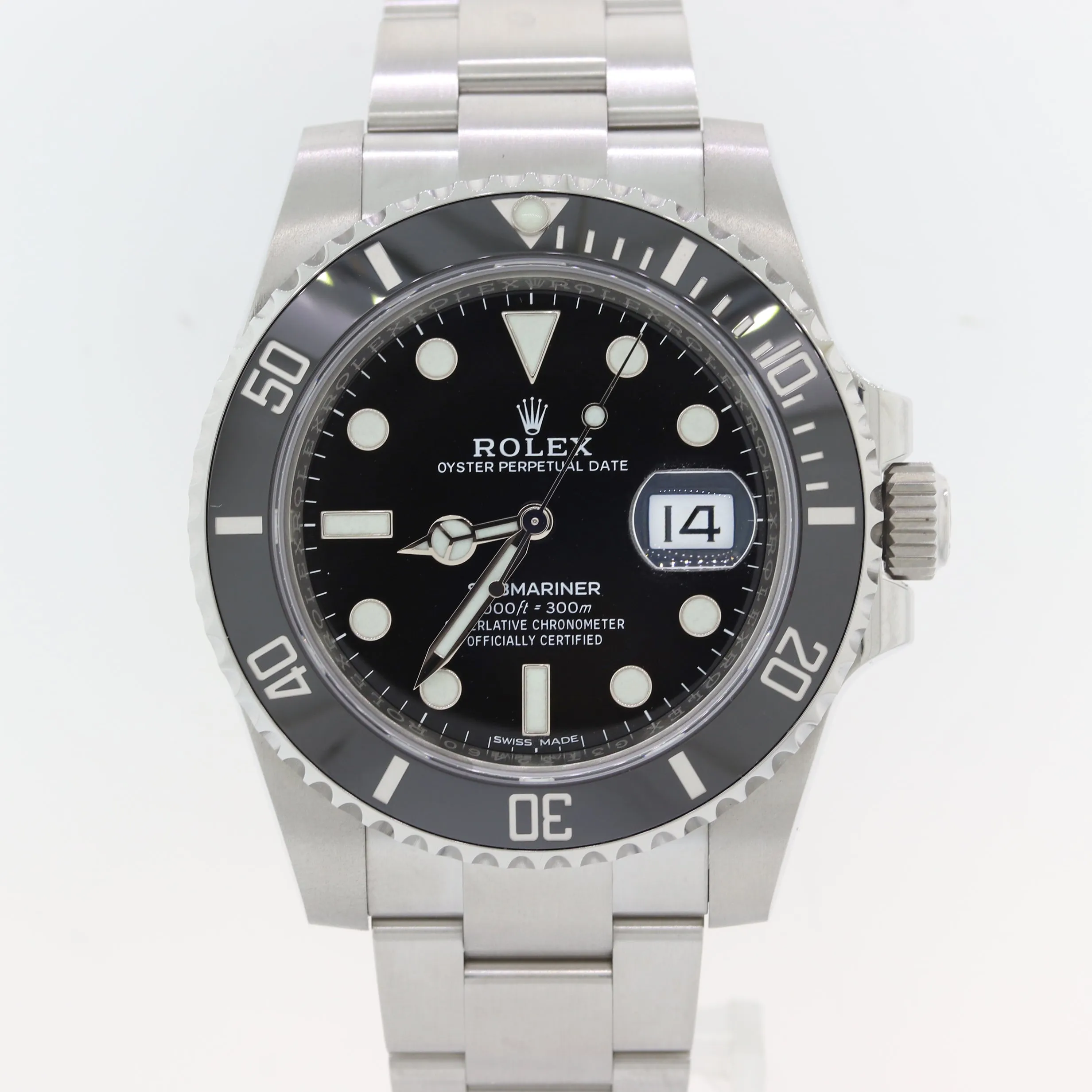 MINT 2019 Rolex Submariner Date 116610 Steel 40mm Black Ceramic Watch Box