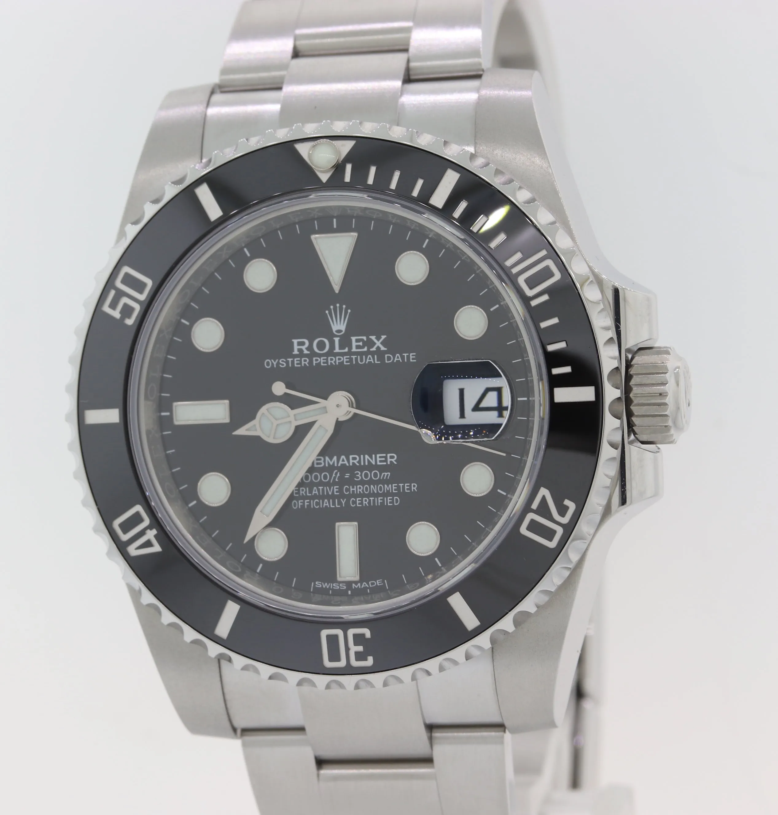 MINT 2019 Rolex Submariner Date 116610 Steel 40mm Black Ceramic Watch Box