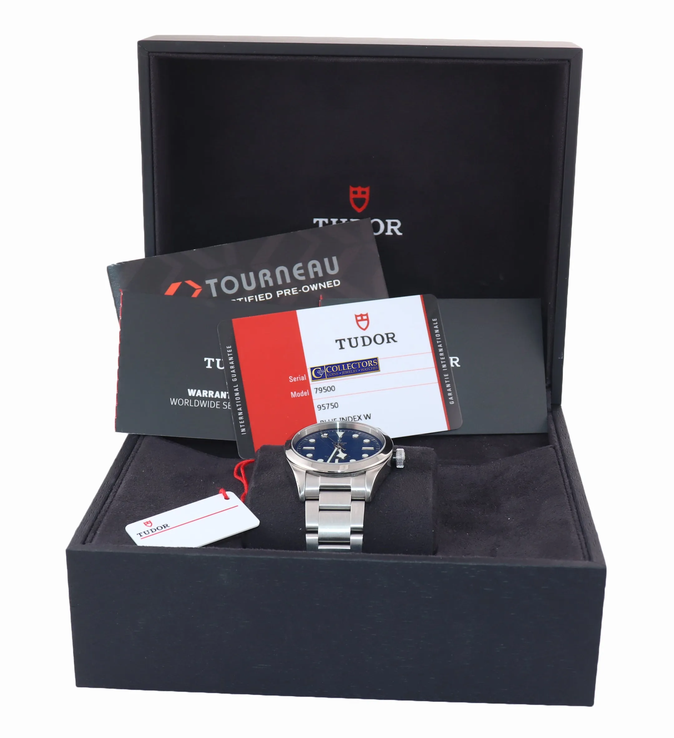 MINT PAPERS 2018 Tudor Black Bay 36 Steel Blue Automatic Watch 79500 36mm