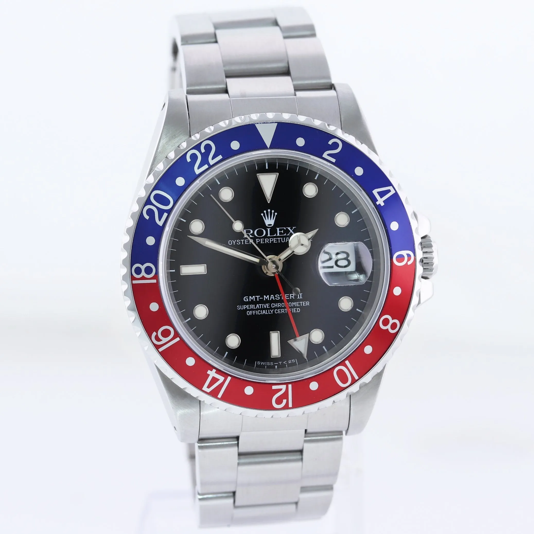 MINT Rolex GMT-Master II Pepsi Blue Red Steel  16710 40mm Watch Box