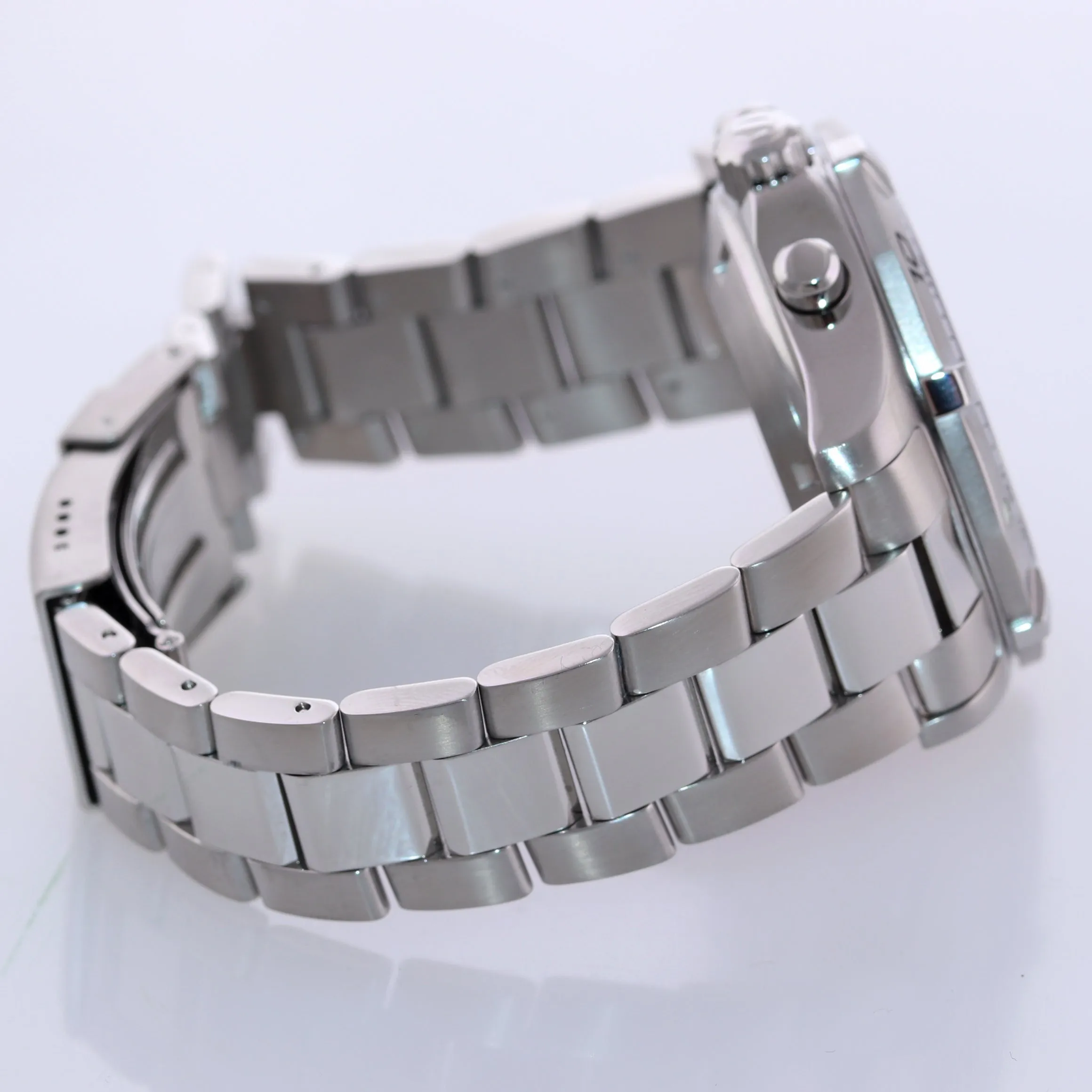 MINT Tag Heuer Aquaracer Steel CAF211 Silver 41mm Automatic Chronograph Watch