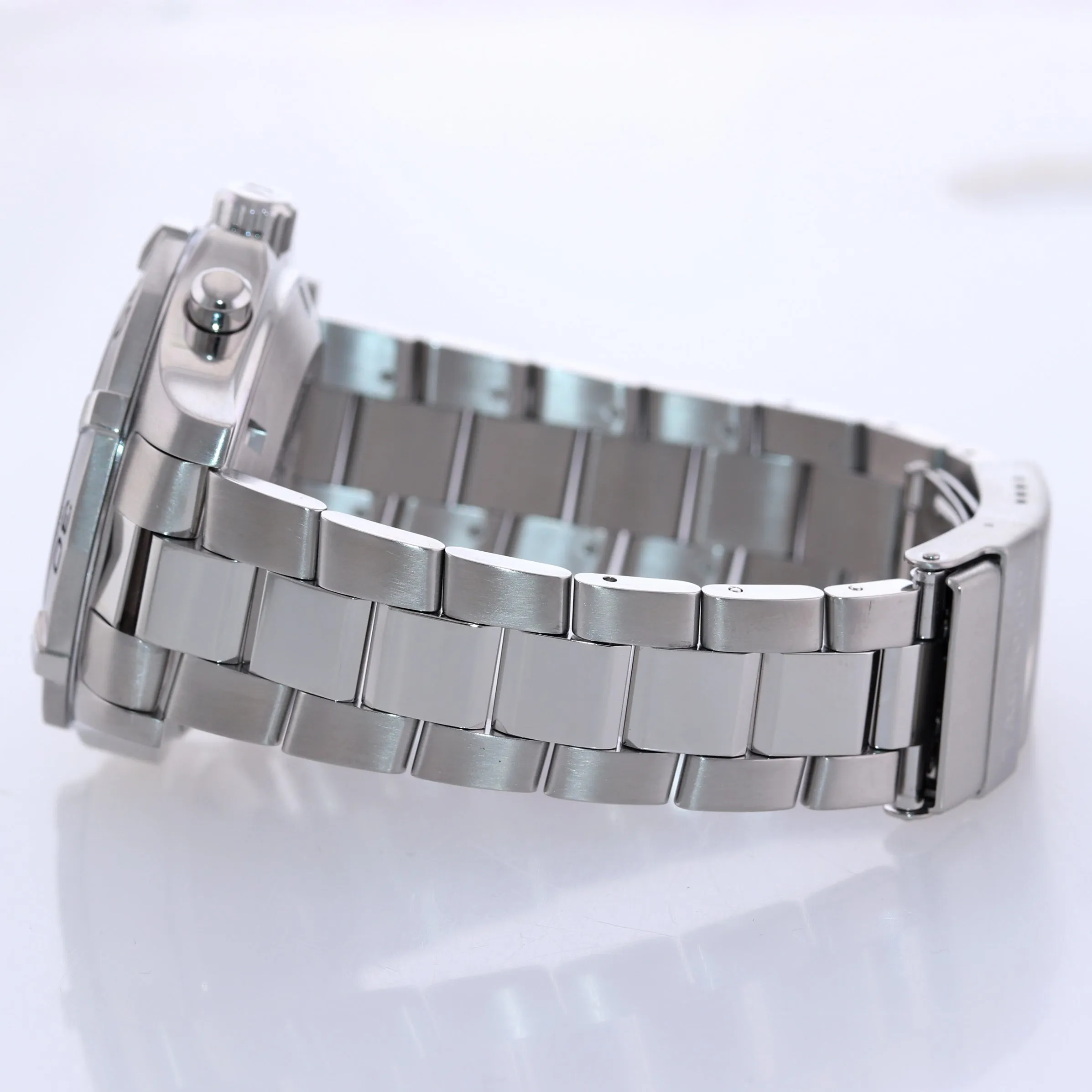 MINT Tag Heuer Aquaracer Steel CAF211 Silver 41mm Automatic Chronograph Watch