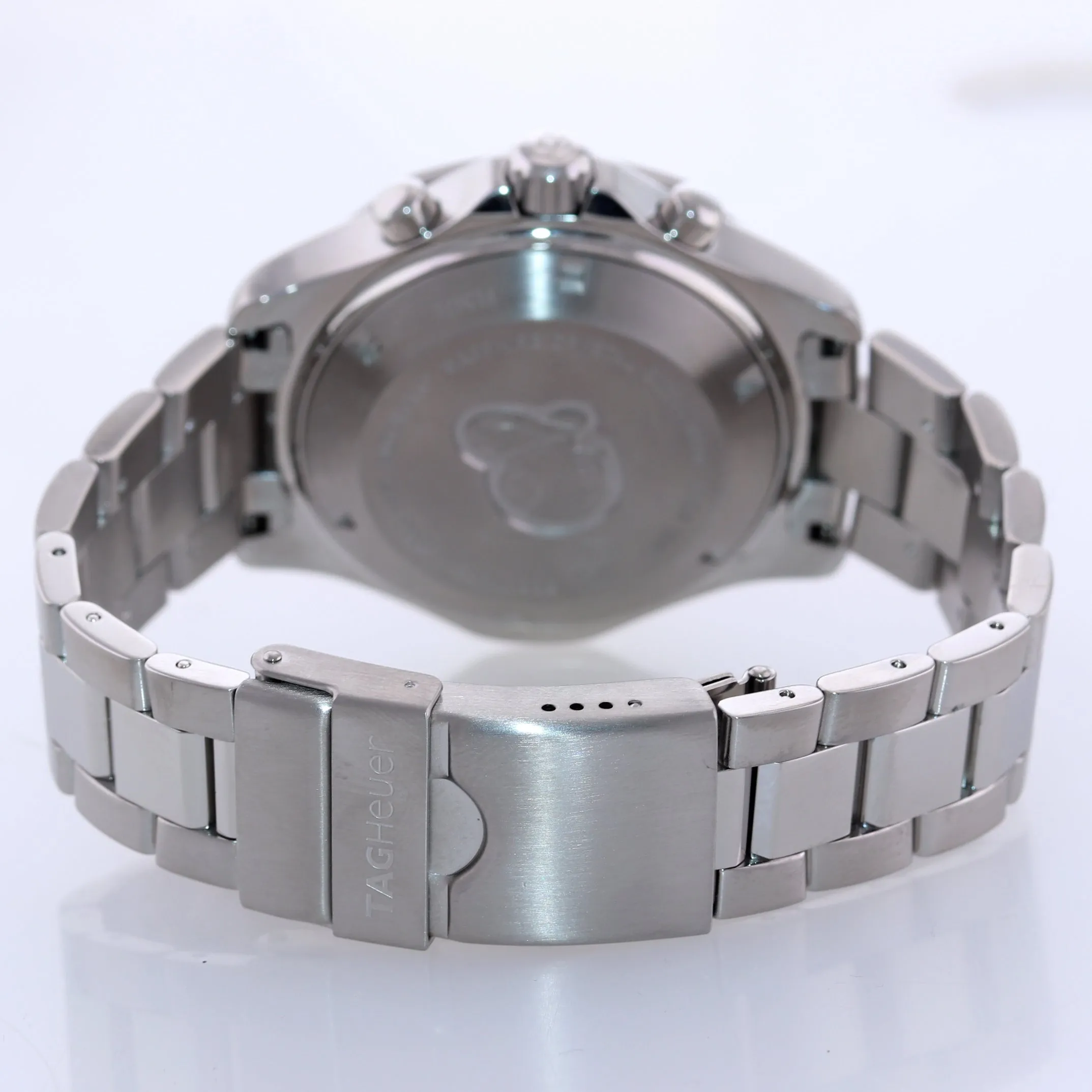 MINT Tag Heuer Aquaracer Steel CAF211 Silver 41mm Automatic Chronograph Watch