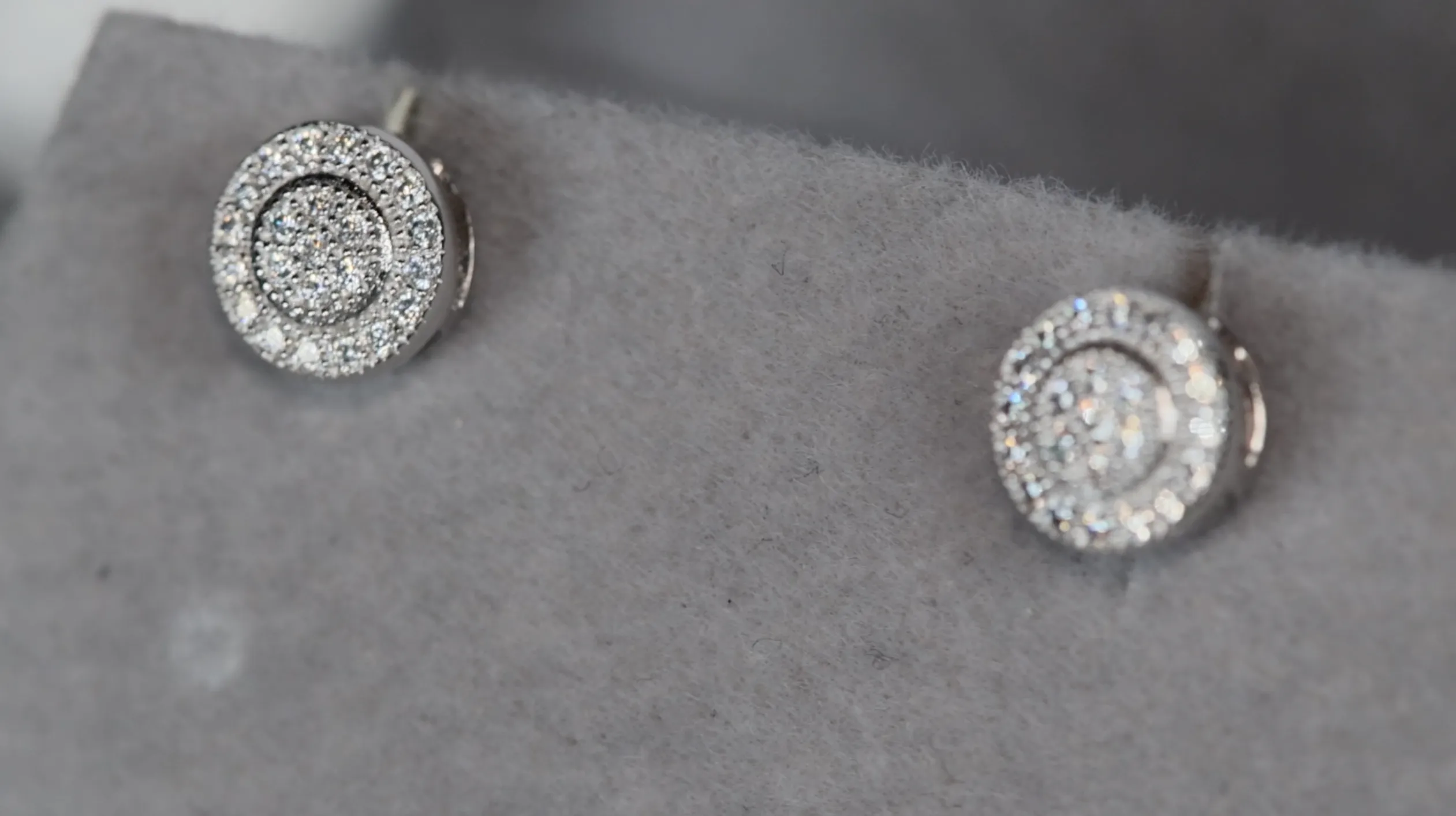 Moissanite Diamond Ear Studs | Moissanite Diamond Iced Out Ear Studs