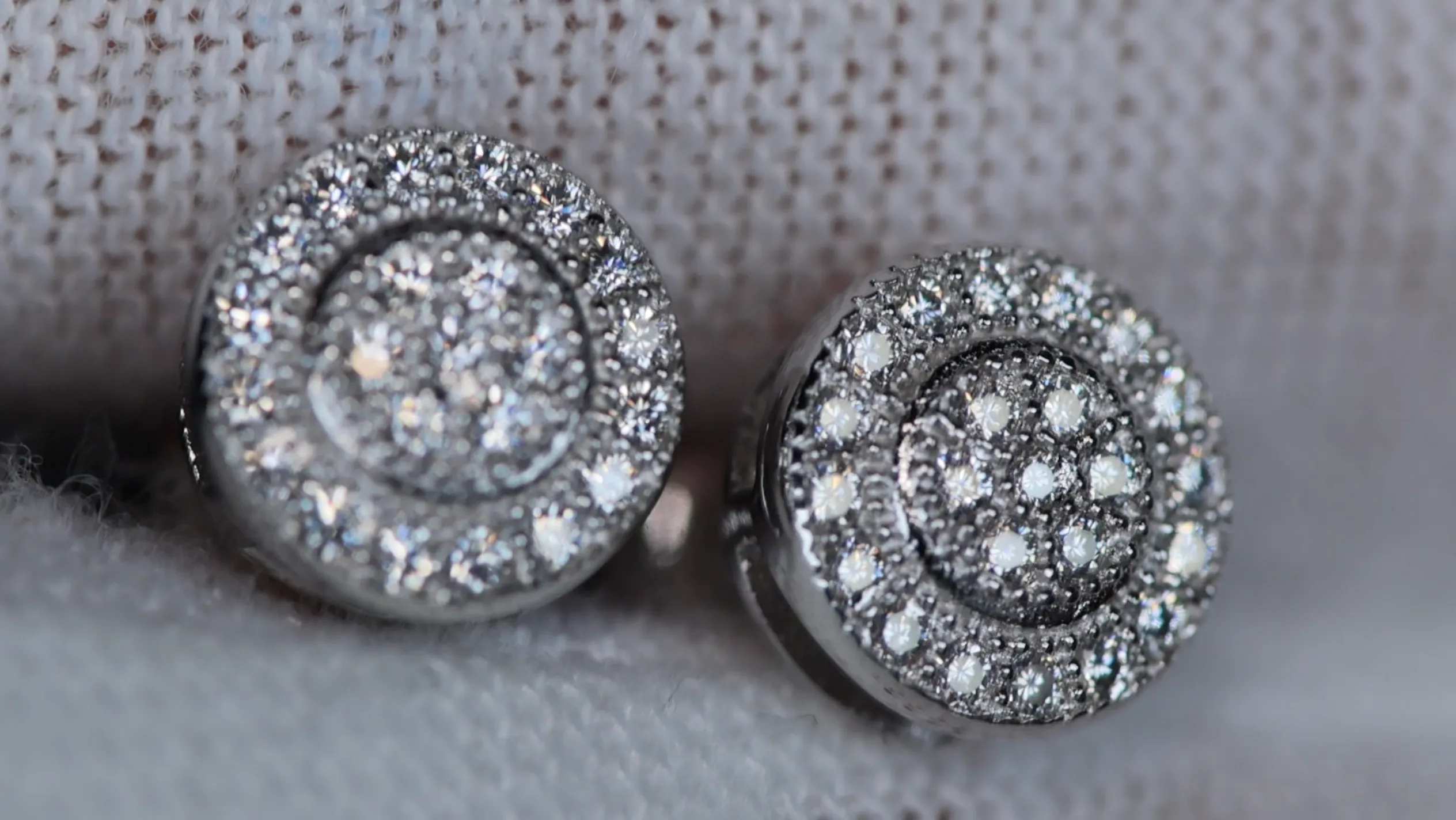 Moissanite Diamond Ear Studs | Moissanite Diamond Iced Out Ear Studs