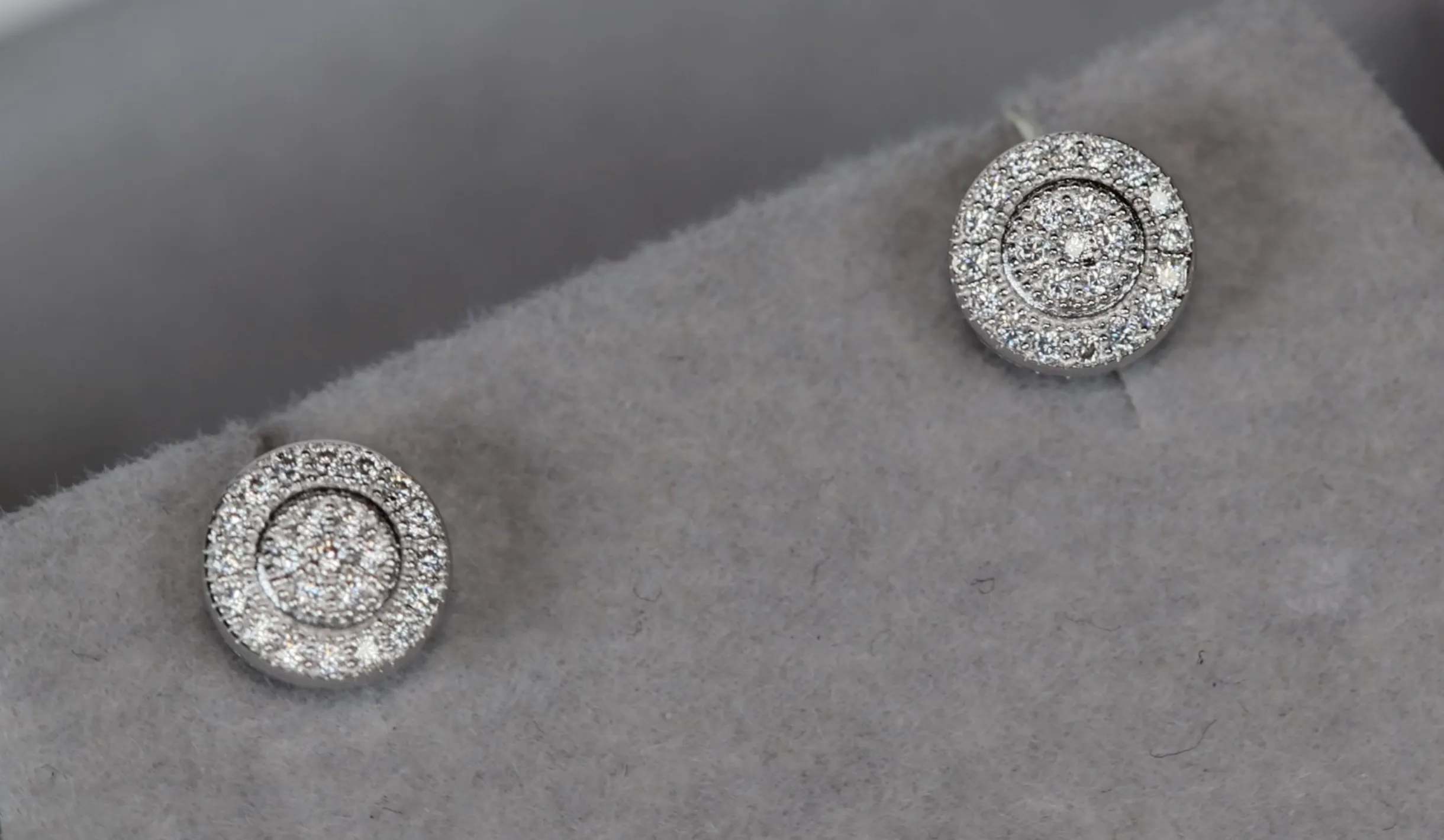 Moissanite Diamond Ear Studs | Moissanite Diamond Iced Out Ear Studs