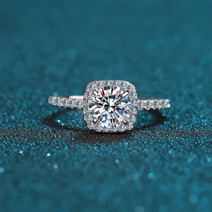 Moissanite Statement rings-Wedding Bride Ring-RM007