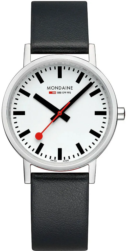 Mondaine Classic White Watch