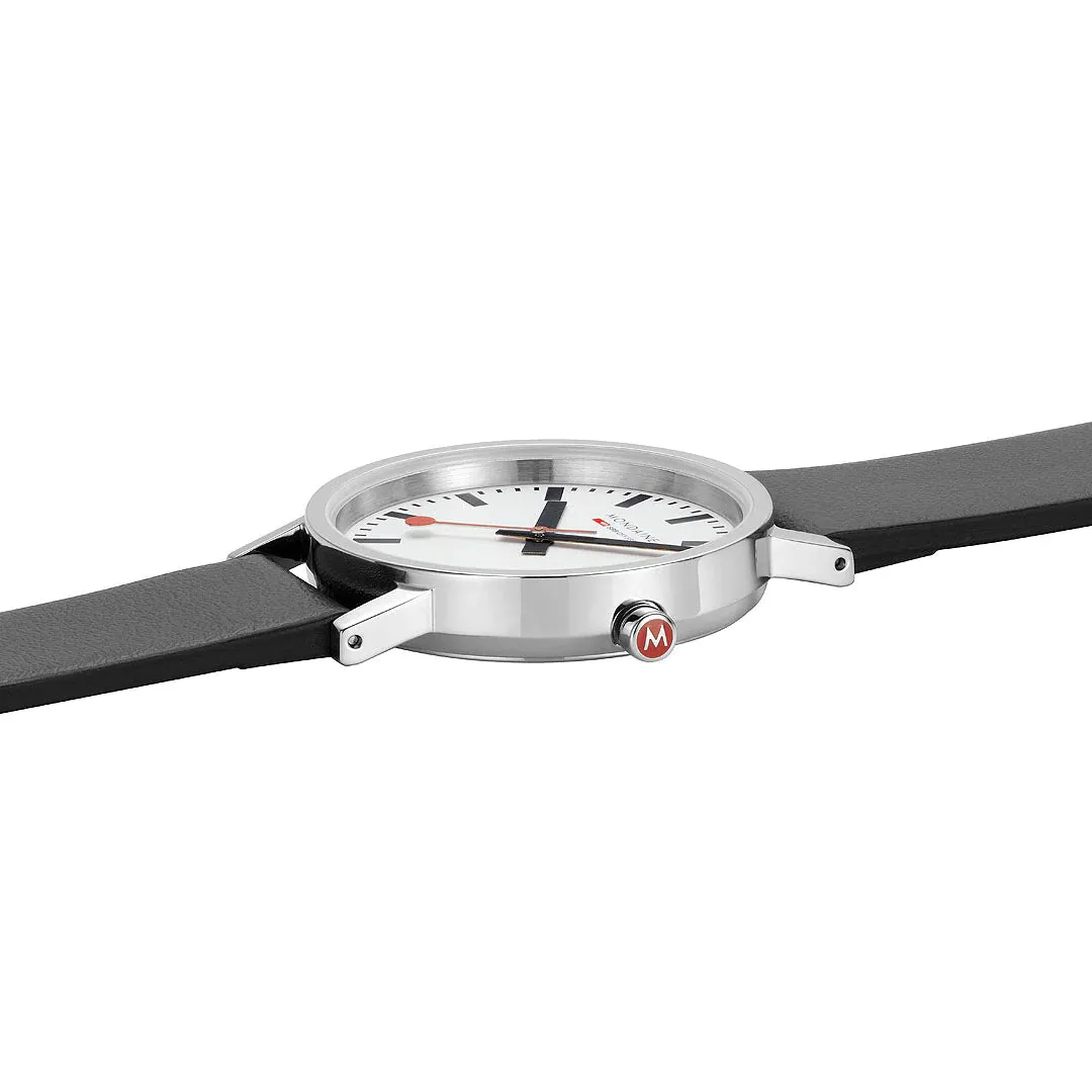 Mondaine Classic White Watch