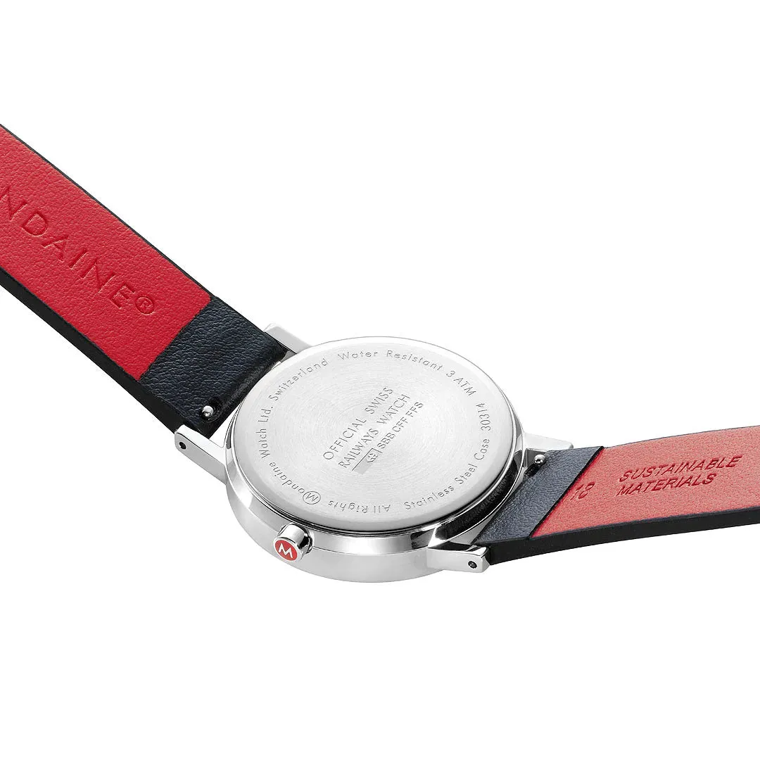 Mondaine Classic White Watch