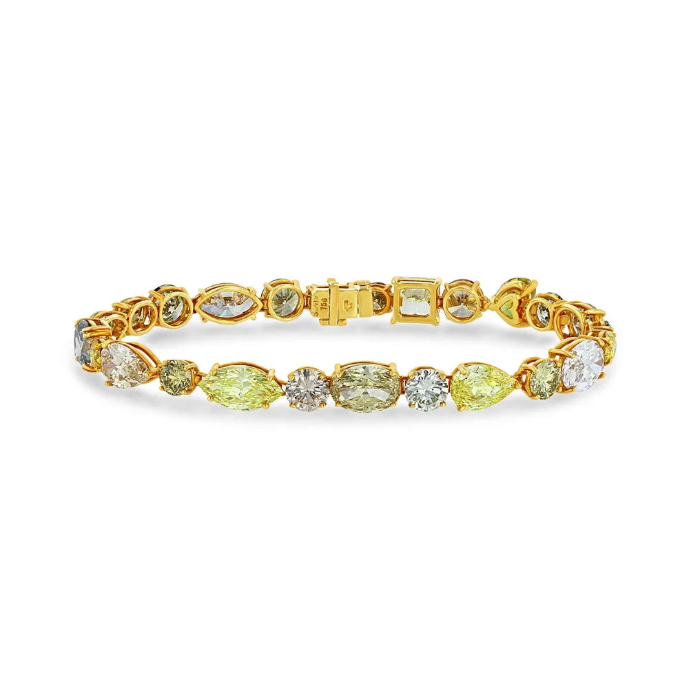 Multi-Color Diamond Bracelet (21.04 tcw)