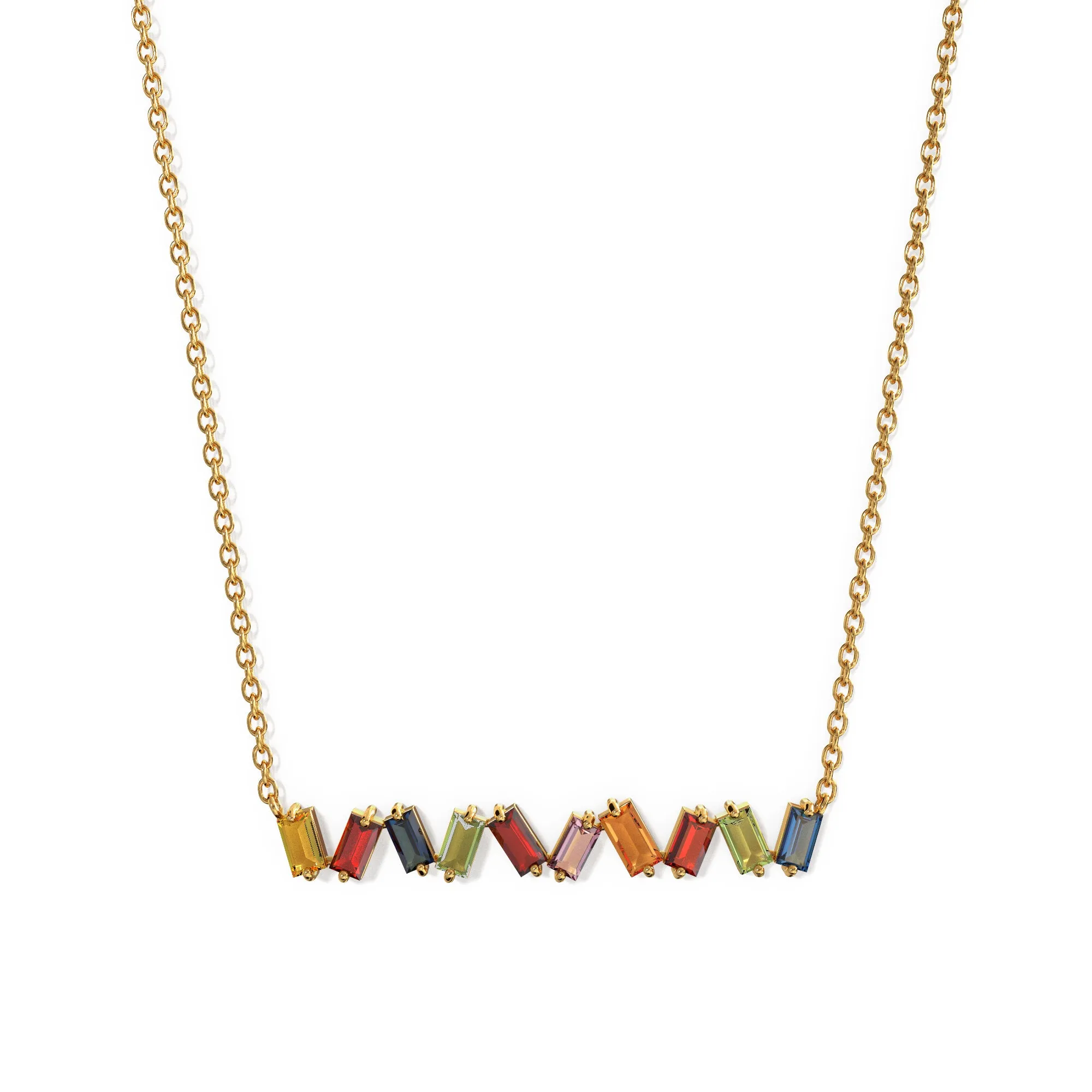 Multi-colour Sapphire Necklace