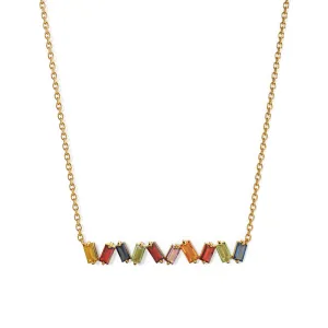 Multi-colour Sapphire Necklace