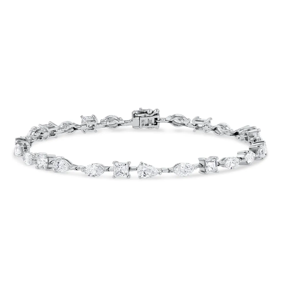 Multi-Shape Diamond Bracelet (4.98 tcw)