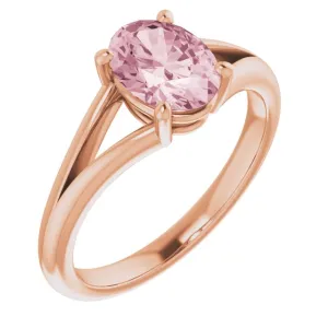 Natural Morganite Ring