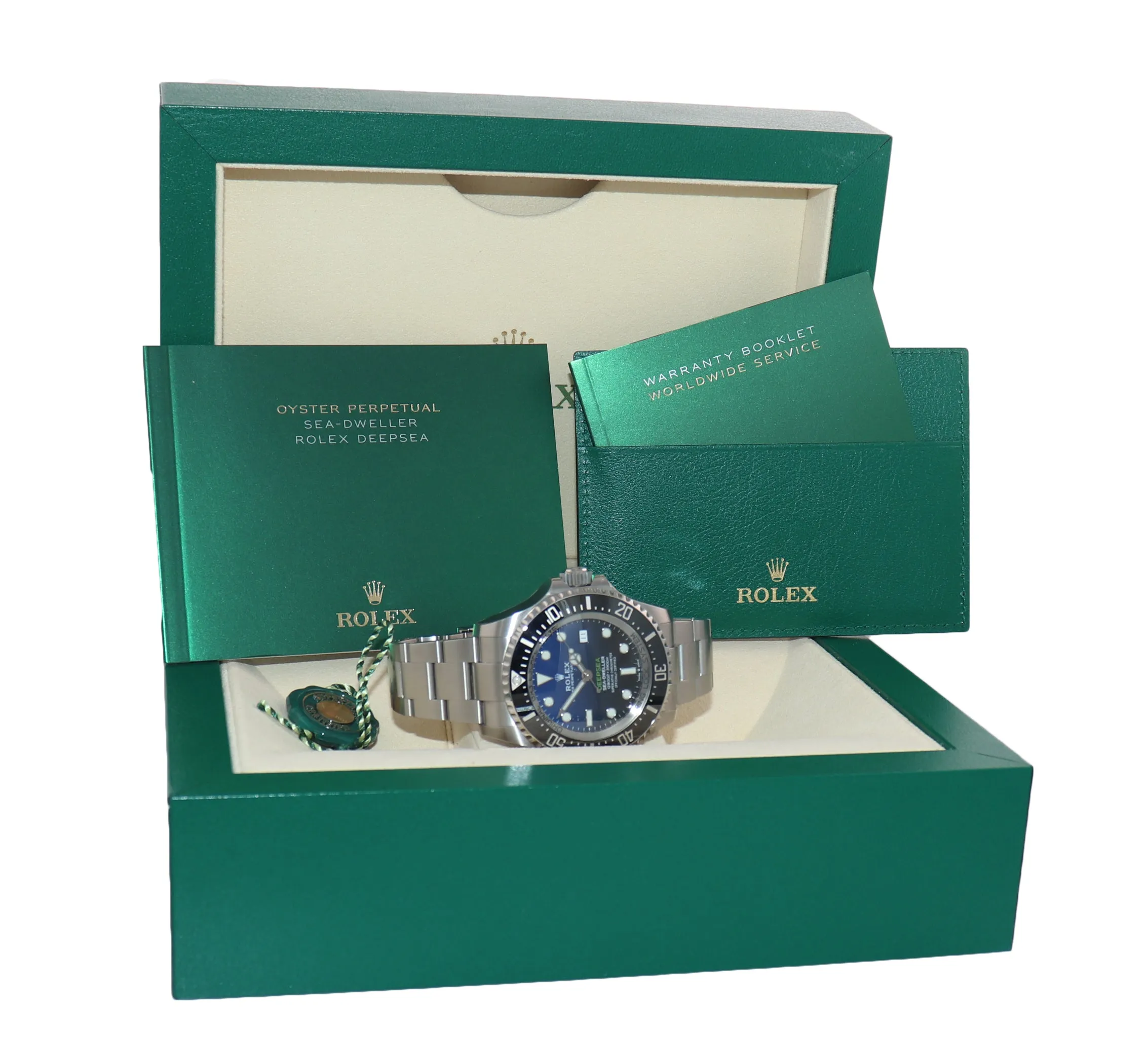 NEW 2020 PAPERS Rolex Sea-Dweller Deepsea Cameron Blue 126660 44mm Watch Box