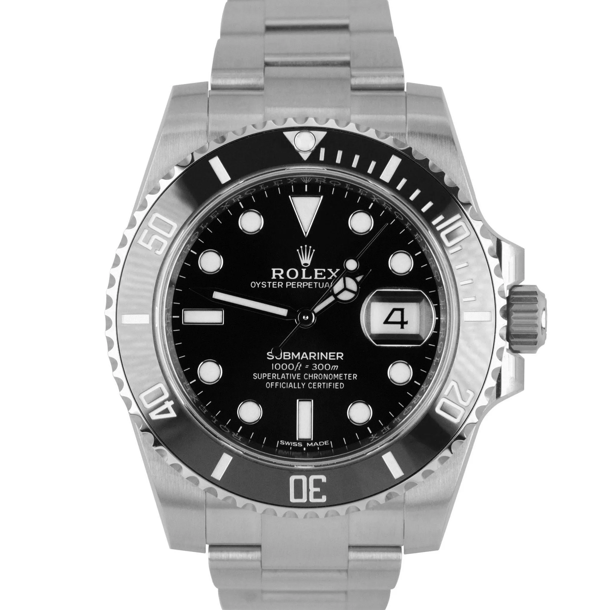 NEW AUG 2020 NEW CARD Rolex Submariner Date 116610LN Steel Black Ceramic Watch