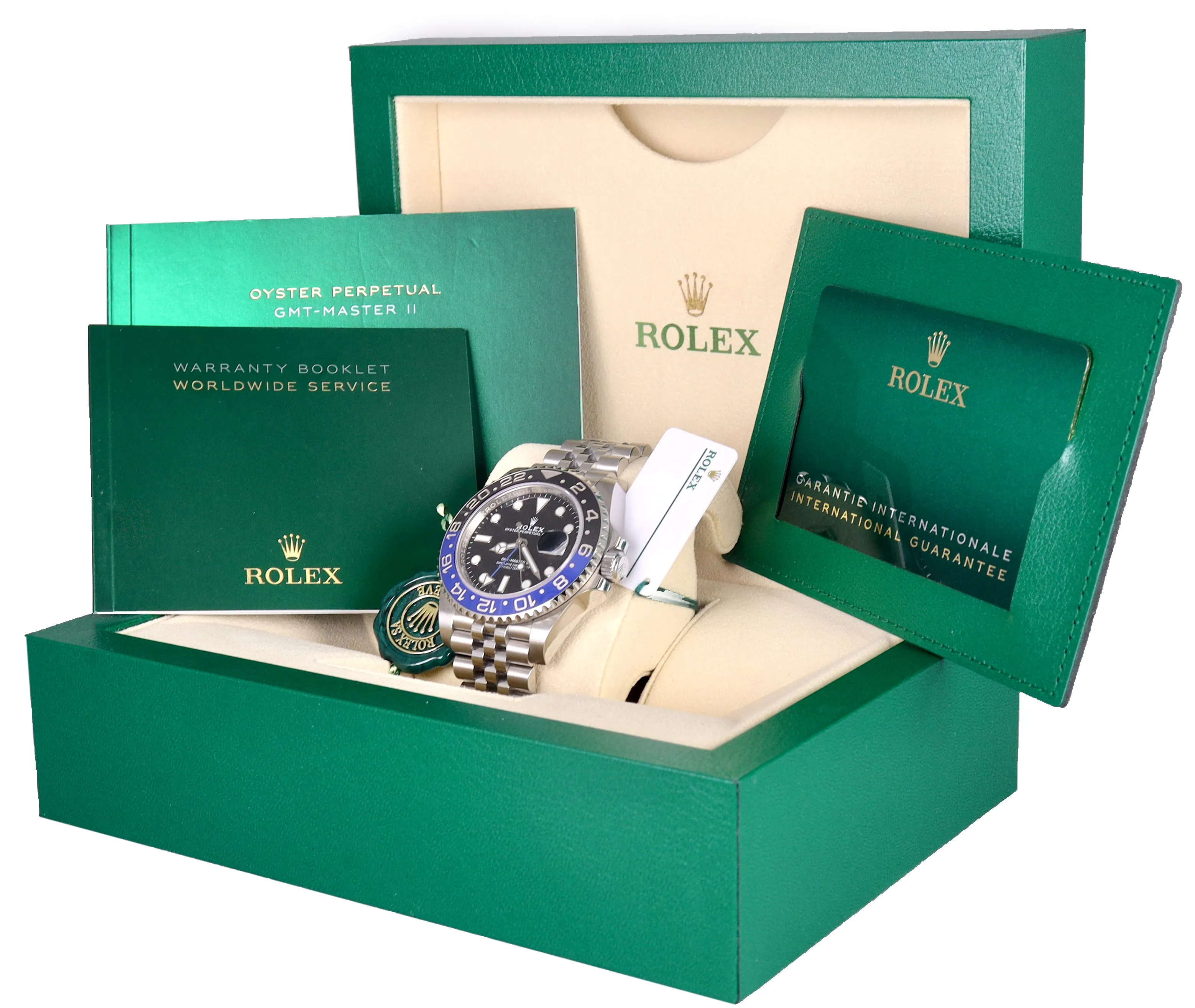 NEW JUNE 2021 Rolex GMT Master II Batman Jubilee Blue Batgirl Steel 126710 BLNR