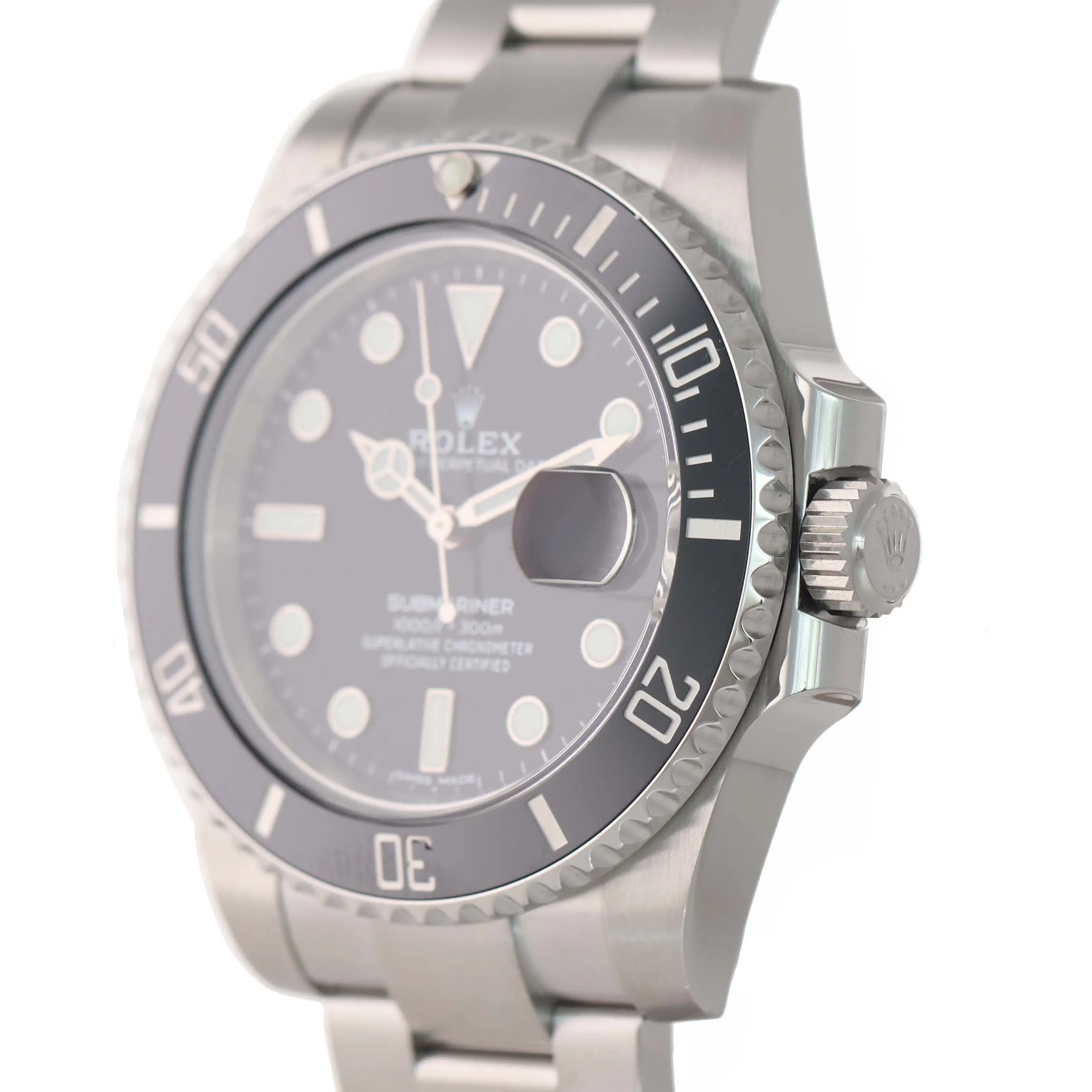 NEW PAPERS 2020 Rolex Submariner 116610 Steel Black Ceramic 40mm Watch Box